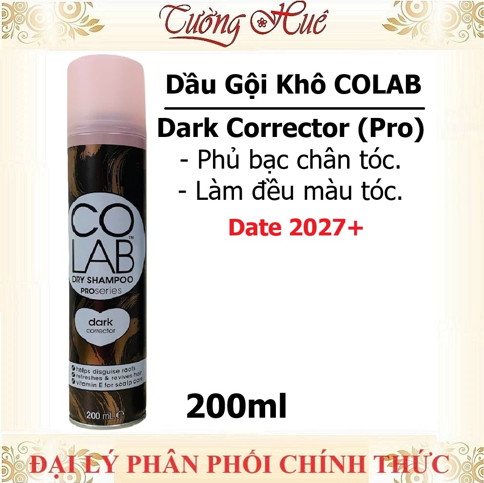 Dầu Gội Khô CoLab Dry Shampoo Nhiều Mùi Hương - 200ml (Có Lựa Chọn)