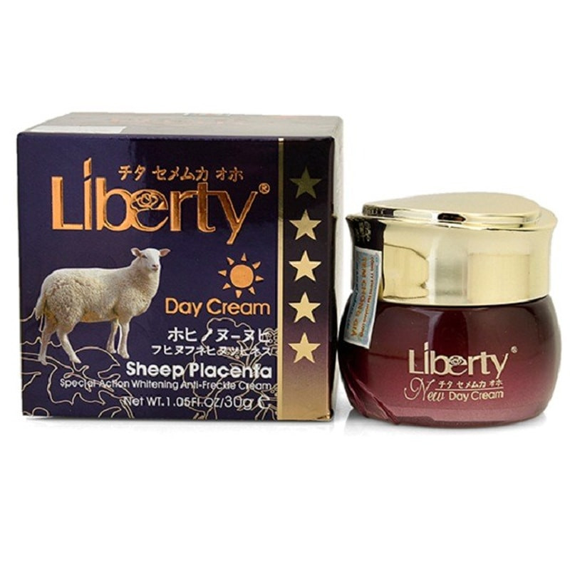 Kem Dưỡng Nhau Thai Cừu Trắng Da Chống Lão Hóa Ban Ngày Liberty Day Cream - 30g.