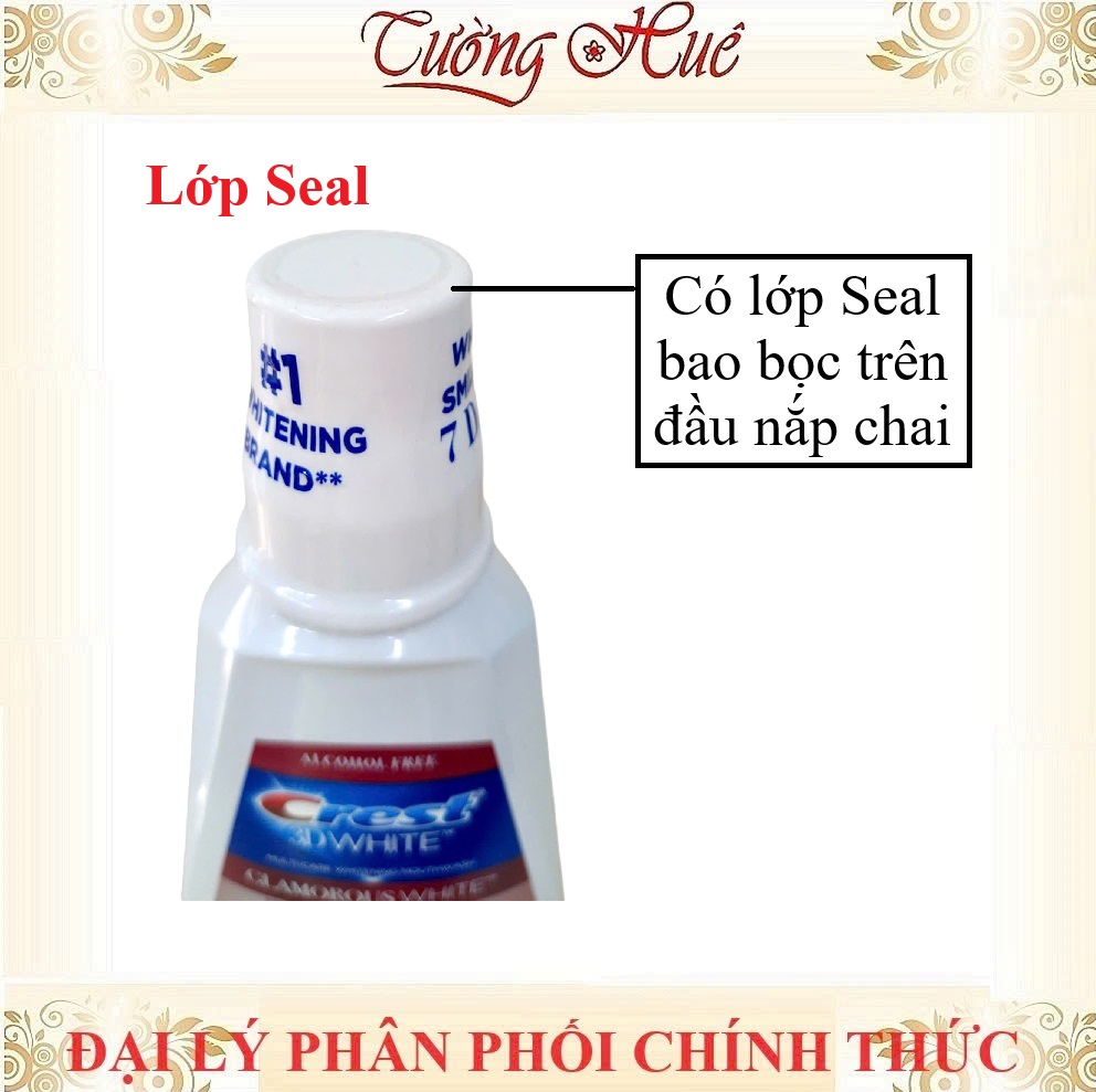 Nước Súc Miệng Crest 3D White Glamorous White - 946ml
