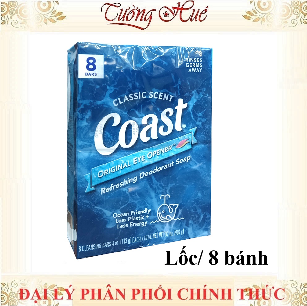 Lốc 8 bánh xà phòng Coast - 113g x8