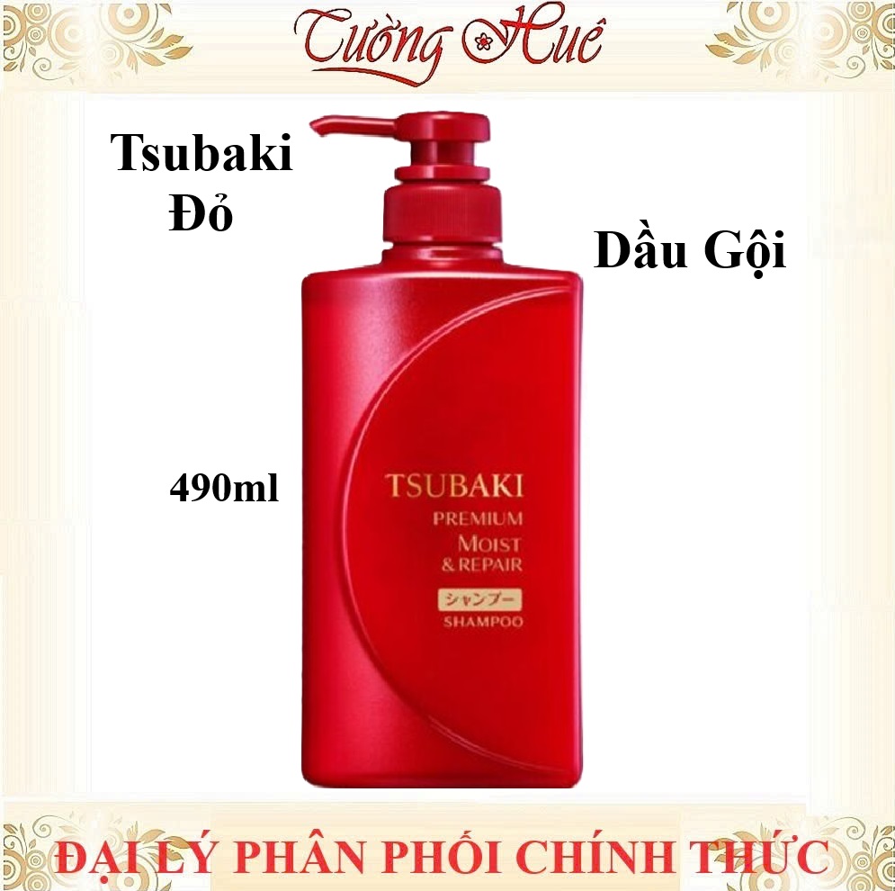 Dầu Gội và Xả Cao Cấp Dưỡng Tóc Bóng Mượt Tsubaki Premium Moist Shampoo - 490ml (Có Lựa Chọn)
