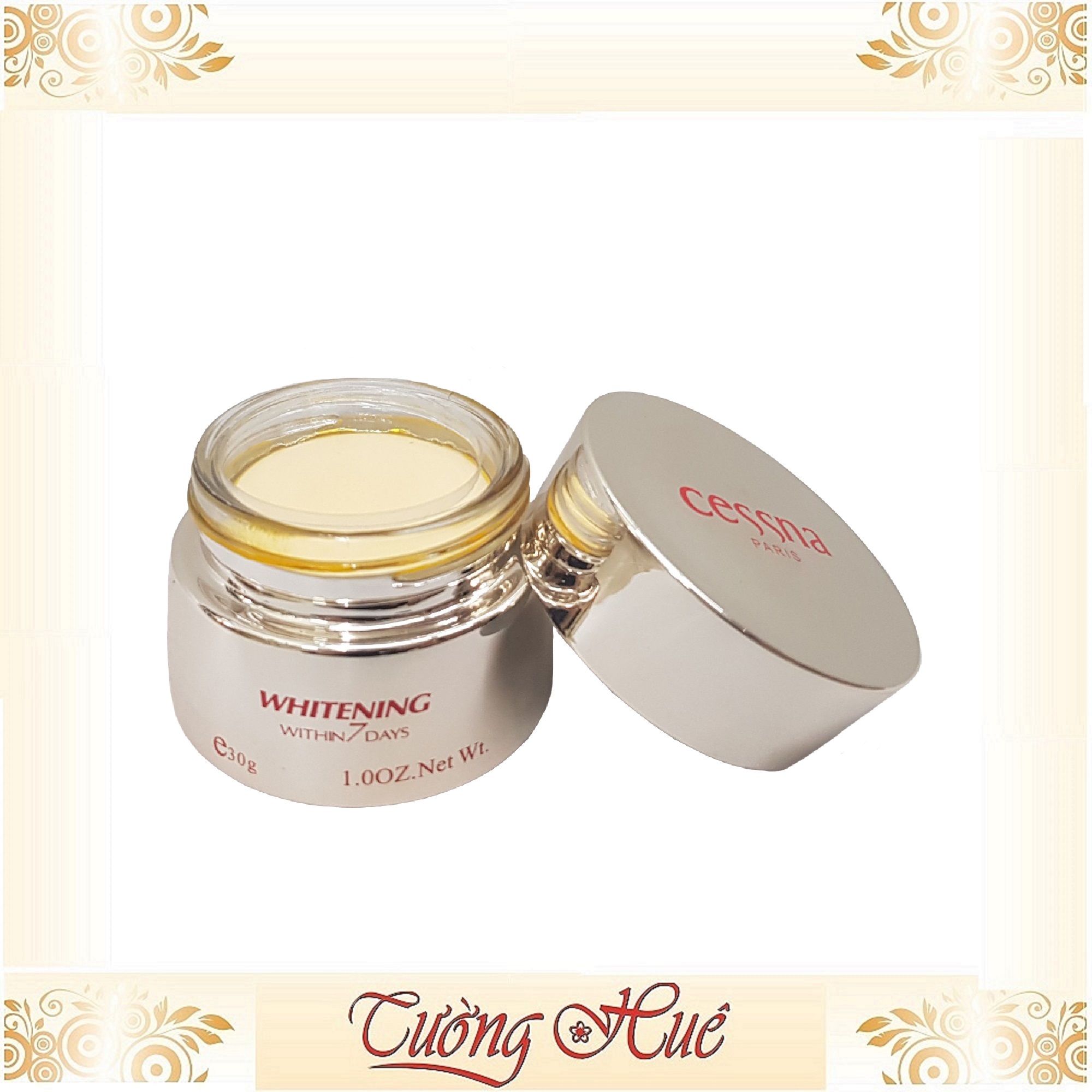 Kem Cessna Paris Dưỡng Trắng, Chống Lão Hóa, Ngừa Nhăn, Tái Tạo Da - 30g - Đồng