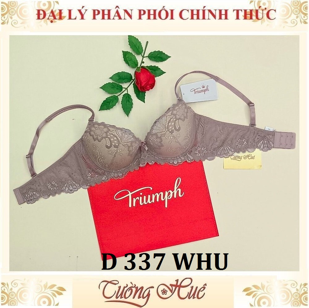 Áo lót nữ Triumph D 337 WHU Có Gọng Ren Nâng Mút Dầy 5cm( Đệm Tháo Rời).