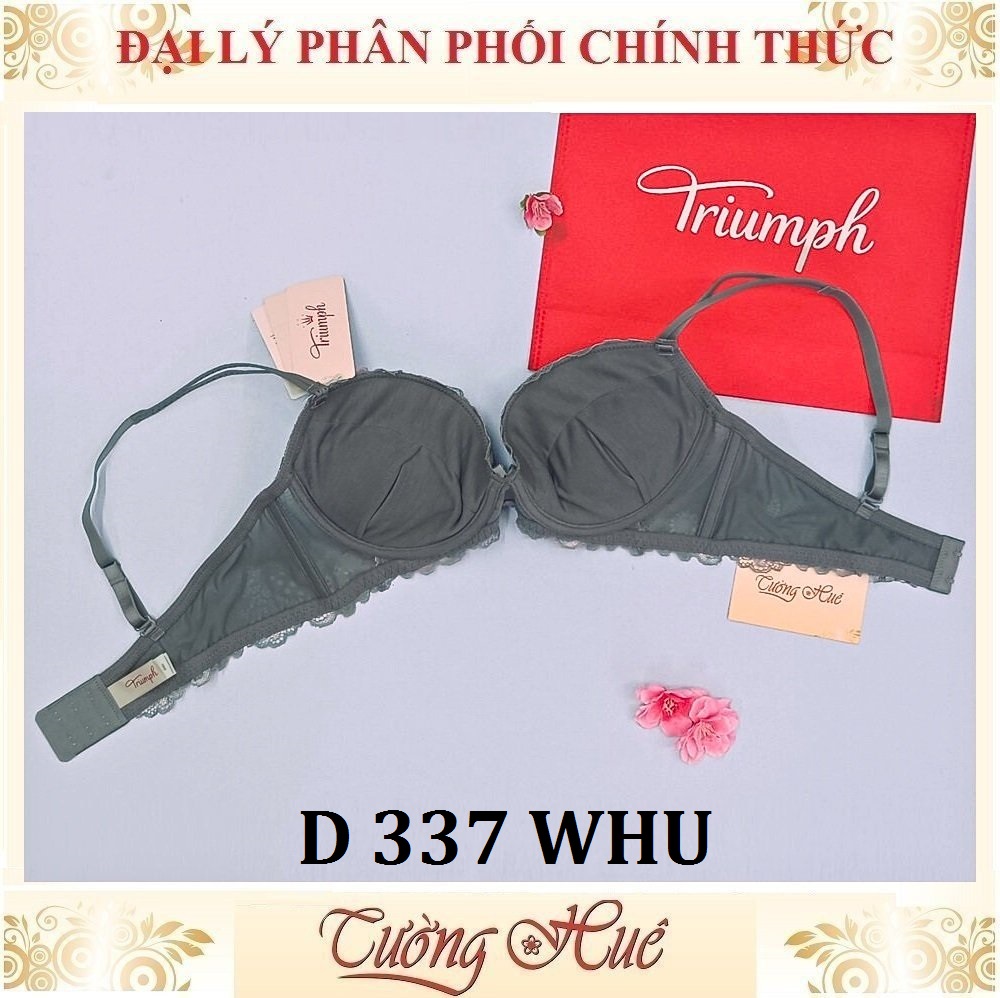 Áo lót nữ Triumph D 337 WHU Có Gọng Ren Nâng Mút Dầy 5cm( Đệm Tháo Rời).