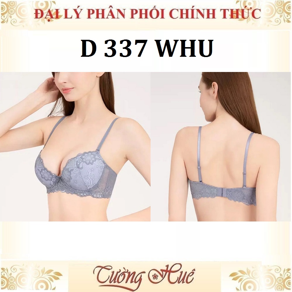 Áo lót nữ Triumph D 337 WHU Có Gọng Ren Nâng Mút Dầy 5cm( Đệm Tháo Rời).