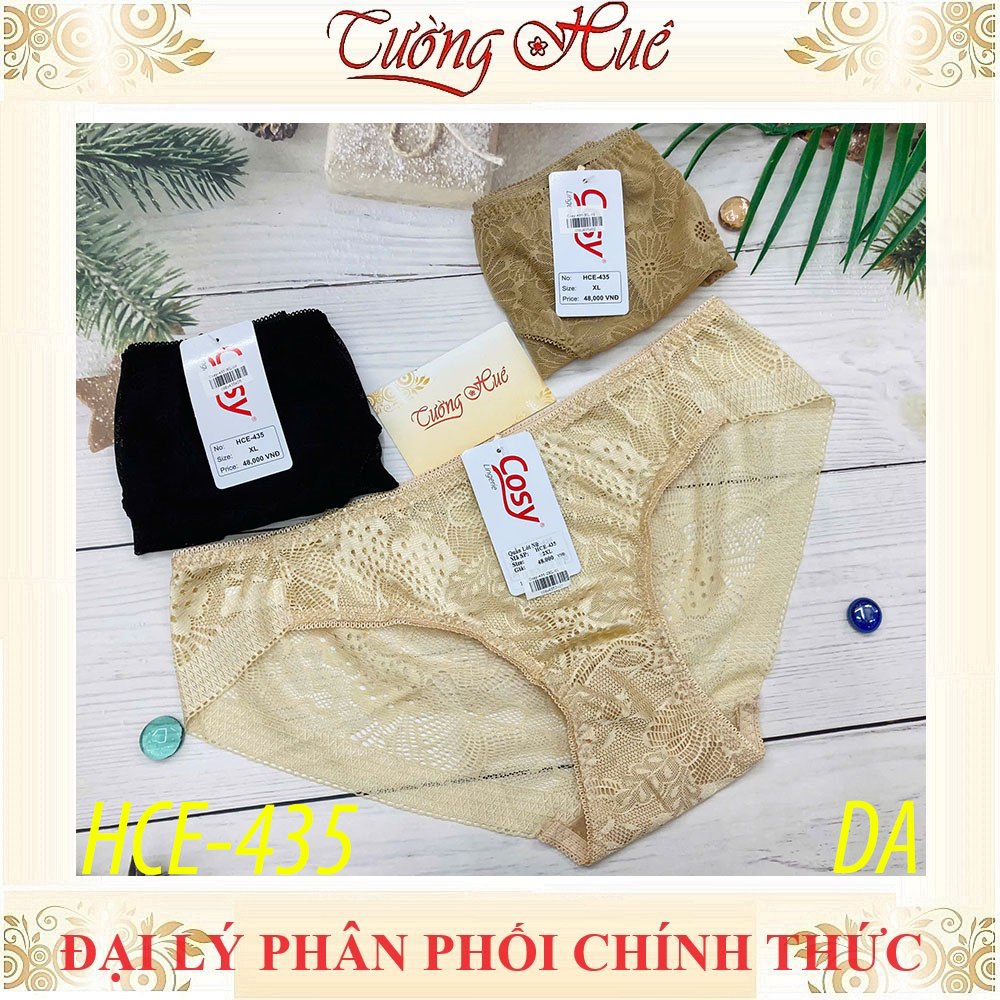 Quần lót nữ Cosy HCE 435 ren thêu hoa lưng thấp