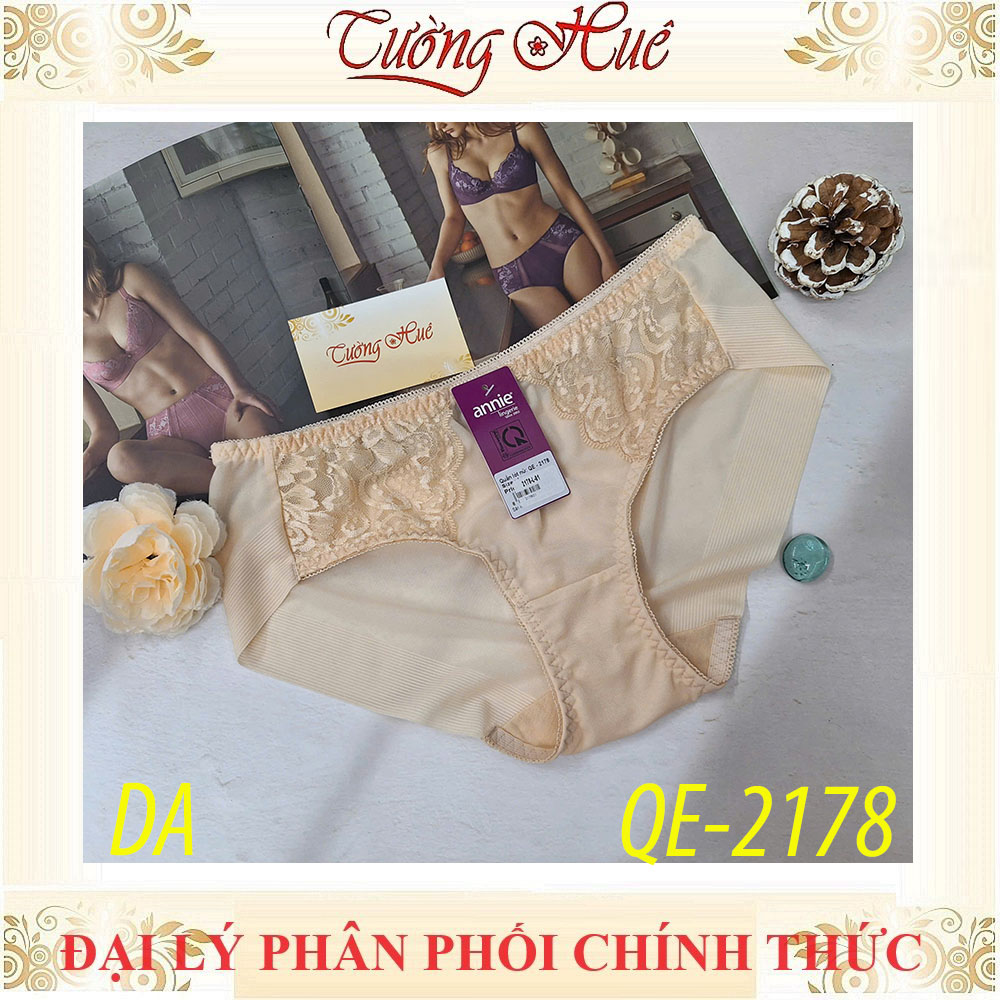 Quần lót nữ không viền sau annie QE 2178, Lưng thấp có ren