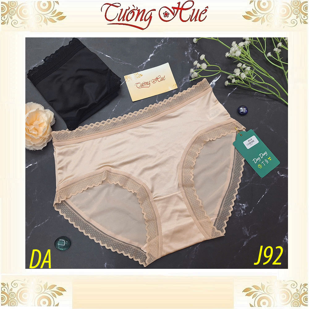 Quần Lót Nữ Ding Dang J92 Lụa Lạnh Mát Phối Ren Mềm
