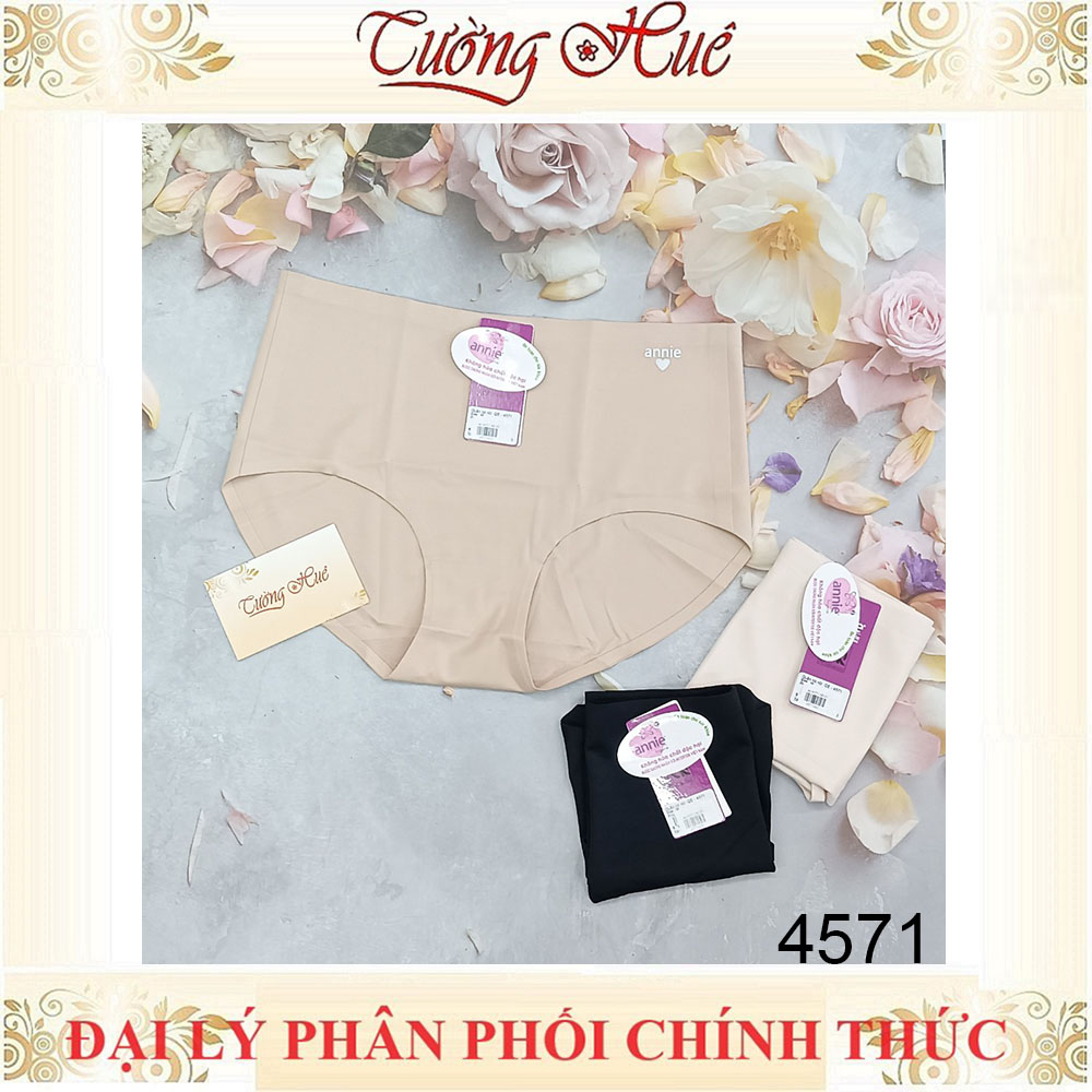 Quần lót nữ annie 4571 Su Đúc Trơn Lưng Cao Không Đường May