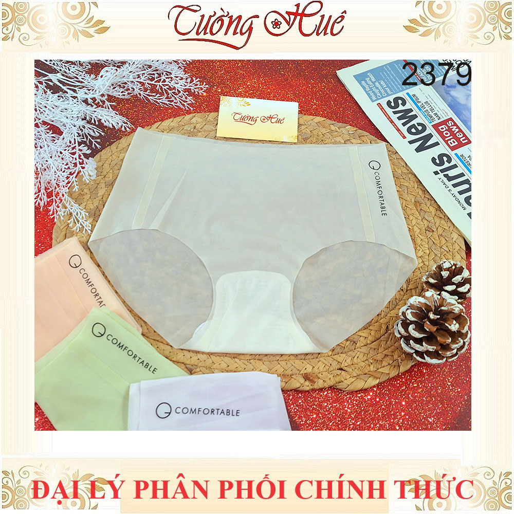 Quần Lót Nữ 2379 Cạp Cao Tàng Hình Su Đúc Không Đường May Mềm Mịn Thoáng Mát Màu Sắc Ngẫu Nhiên