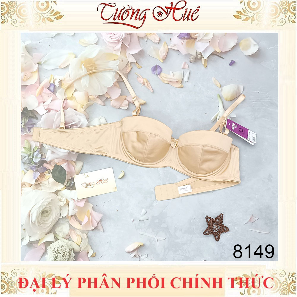 Áo lót nữ annie Bra 8149 cúp ngang mỏng trơn.