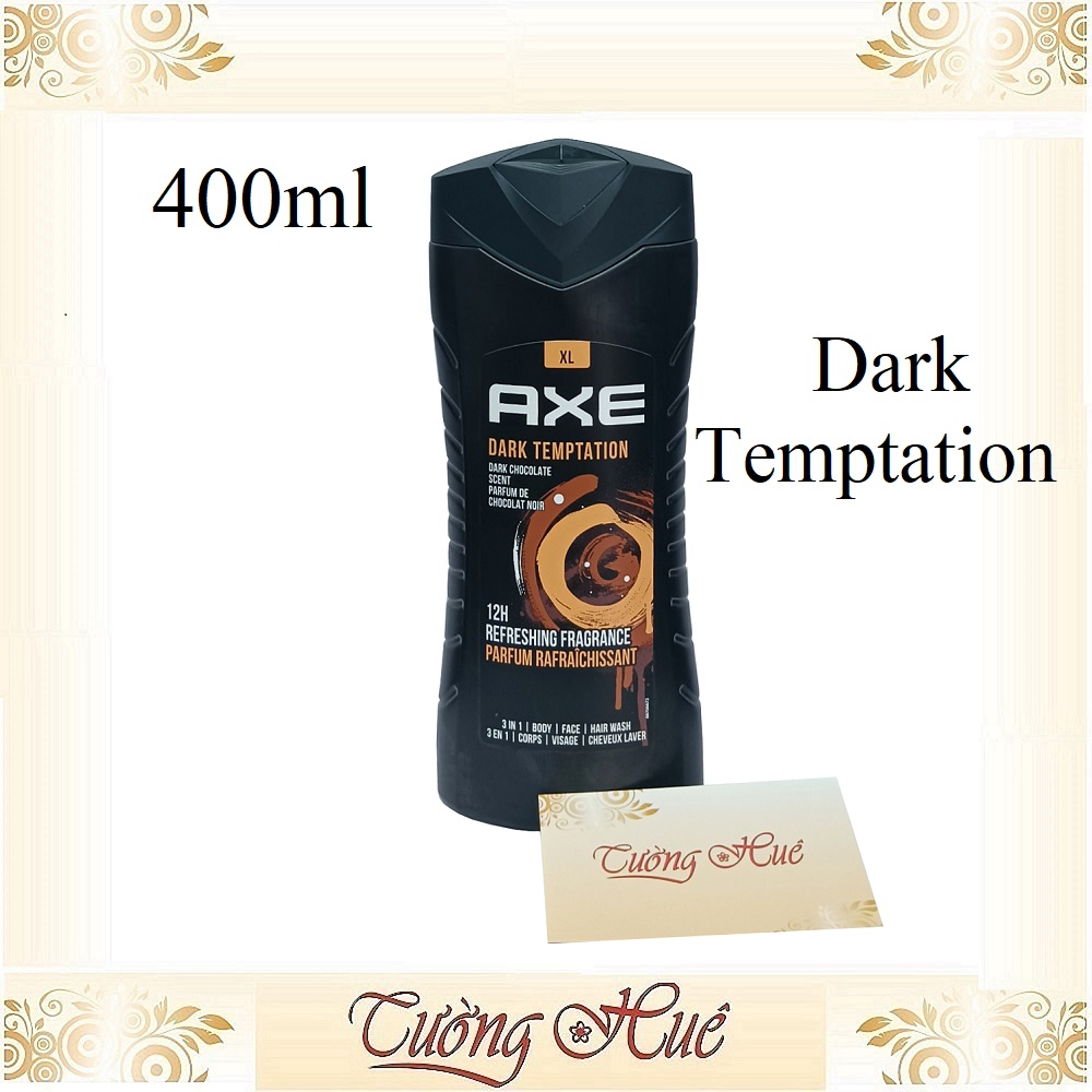 Tắm Gội Rửa Mặt Nam Axe 3in1 Size XL Nhiều Mùi - 400ml