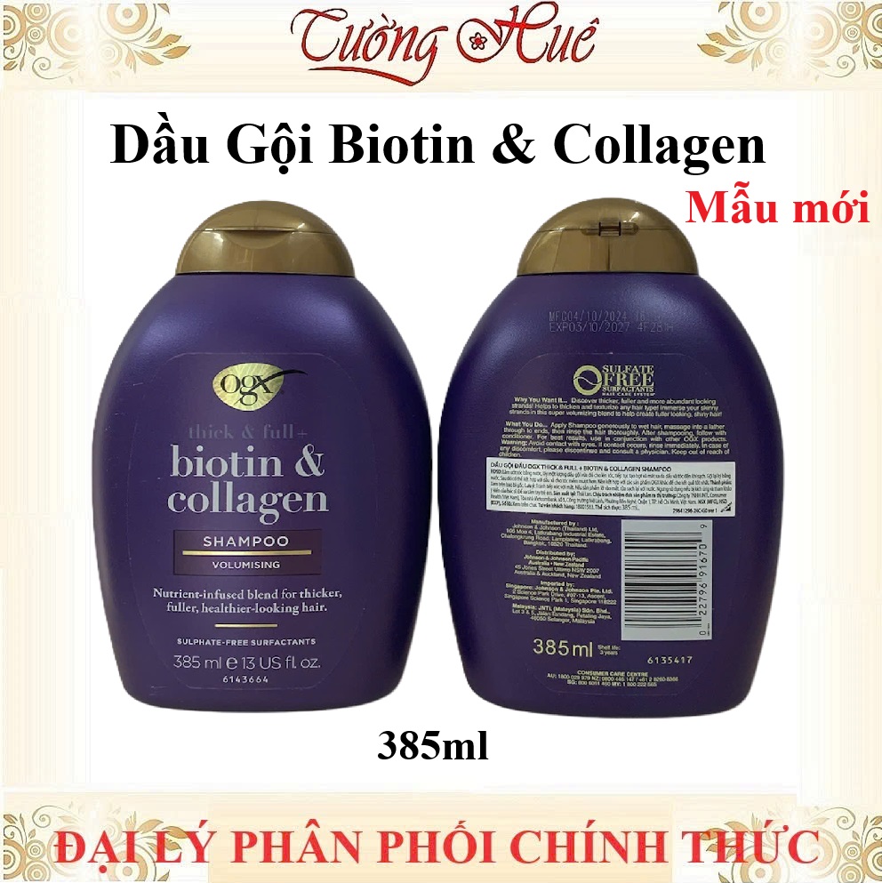 Gội Xả OGX Thick & Full - Biotin & Collagen 385ml - Có Lựa Chọn