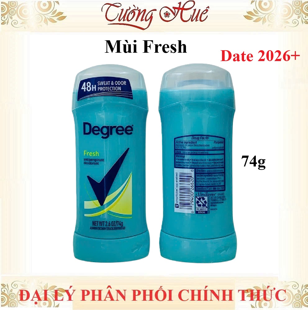 Lăn Khử Mùi Degree Nữ Nhiều Mùi Lựa Chọn - 74g