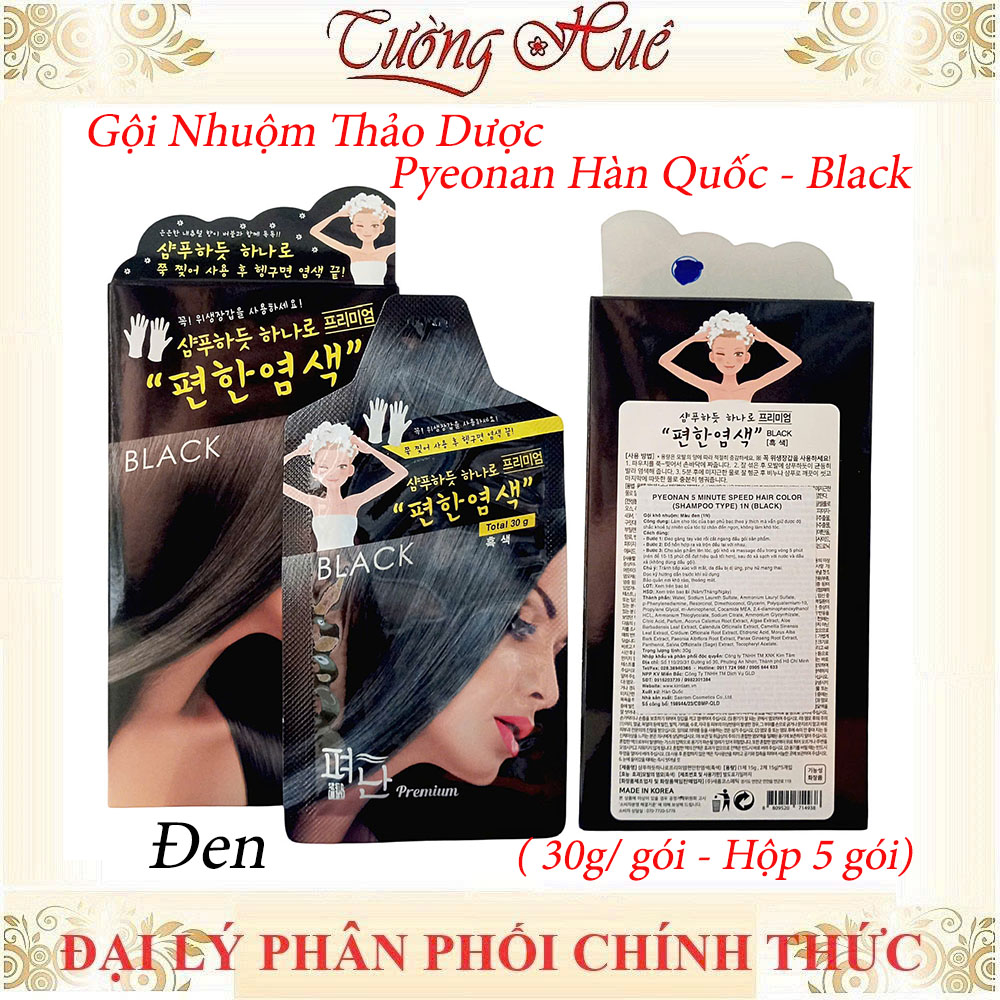Gội Nhuộm Thảo Dược Pyeonan Hàn Quốc Nhiều Màu Lựa Chọn