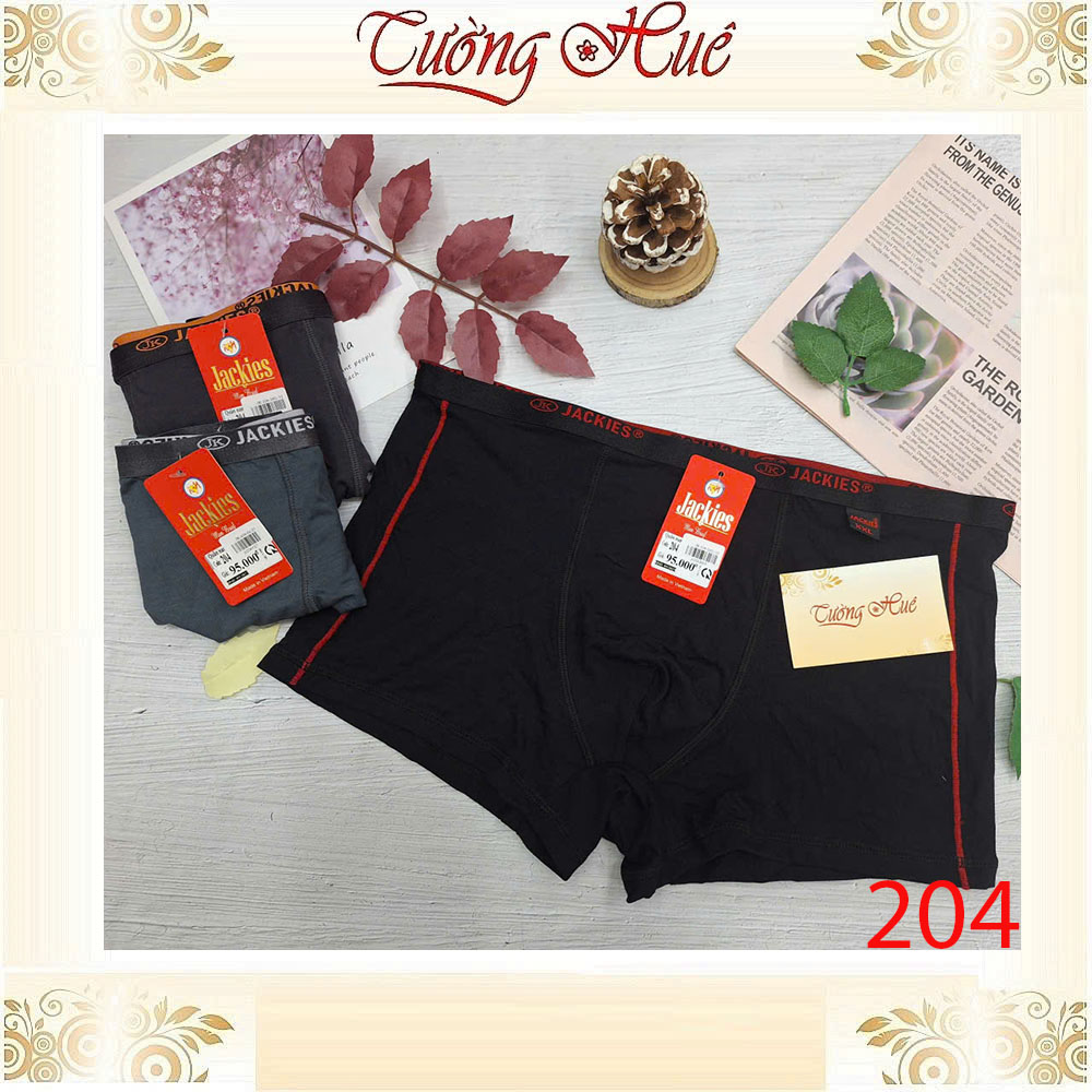Quần Lót Nam Đùi Boxer JACKIES 204 Dạng Bảng Lưng Cỡ Nhỏ Mềm Mịn Co Dãn Thoáng Mát