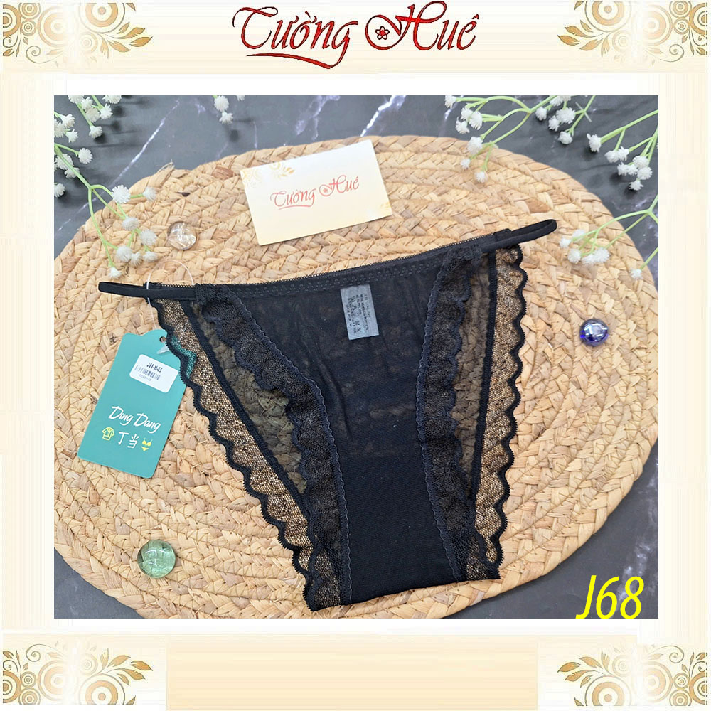 Quần Lót Nữ Ding Dang J68 Vải Voan Mỏng Mát Viền Ren Mềm