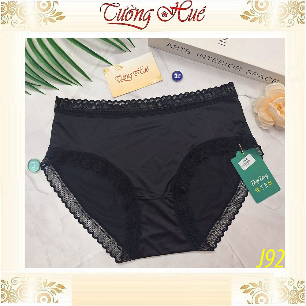 Quần Lót Nữ Ding Dang J92 Lụa Lạnh Mát Phối Ren Mềm
