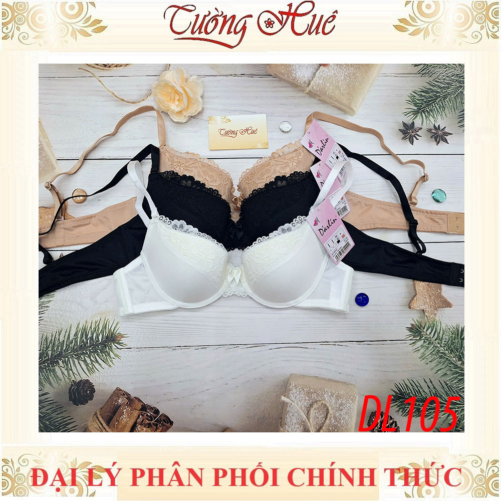 Áo lót nữ Darlin DL105 dầy nâng phối ren đệm tháo rời.