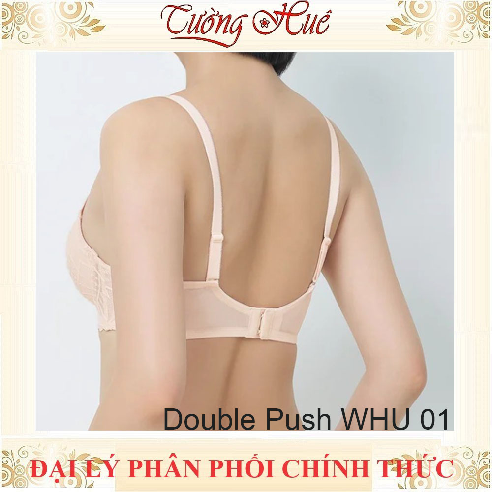 Áo Lót Nữ Triumph Double Push WHU 01  ren mút dày 4cm đệm tháo rời