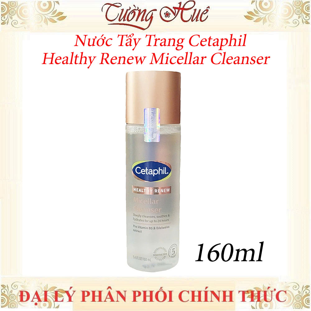 Nước Tẩy Trang Cetaphil Healthy Renew Micellar Cleanser Làm Sạch Dịu Nhẹ Cho Da Nhạy Cảm 160ml