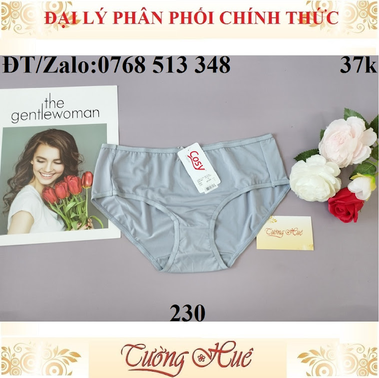 Quần lót nữ Cosy HCE 230 trơn lưng cao.