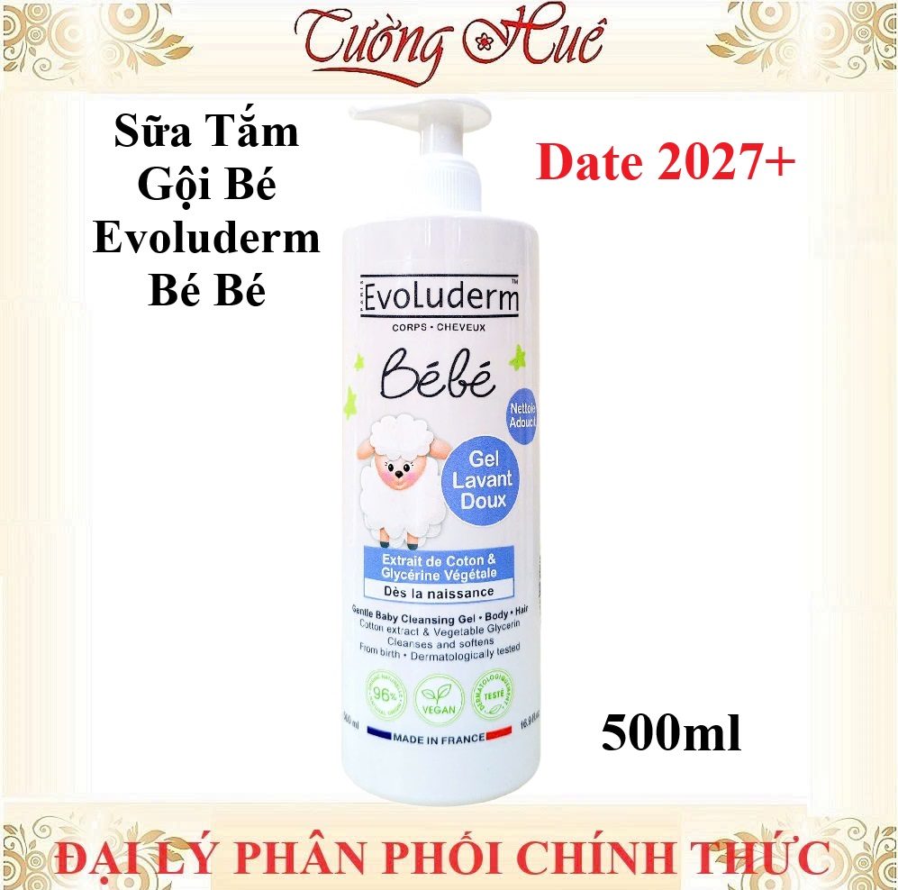 Sữa Tắm Gội Cho Bé Evoluderm BéBé - 500ml