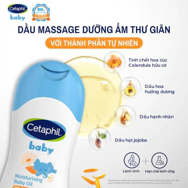 Dầu Dưỡng Ẩm Cetaphil Baby Moisturising Baby Oil With Organic Calendula 200ml