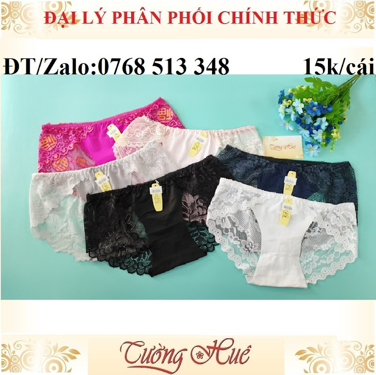 Quần lót nữ su phối ren size ML MÀU NGẪU NHIÊN.