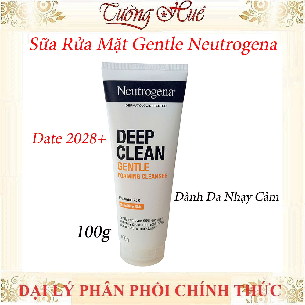 Sữa Rửa Mặt Dịu Nhẹ Neutrogena Deep Clean Gentle Foaming Cleanser - 100g