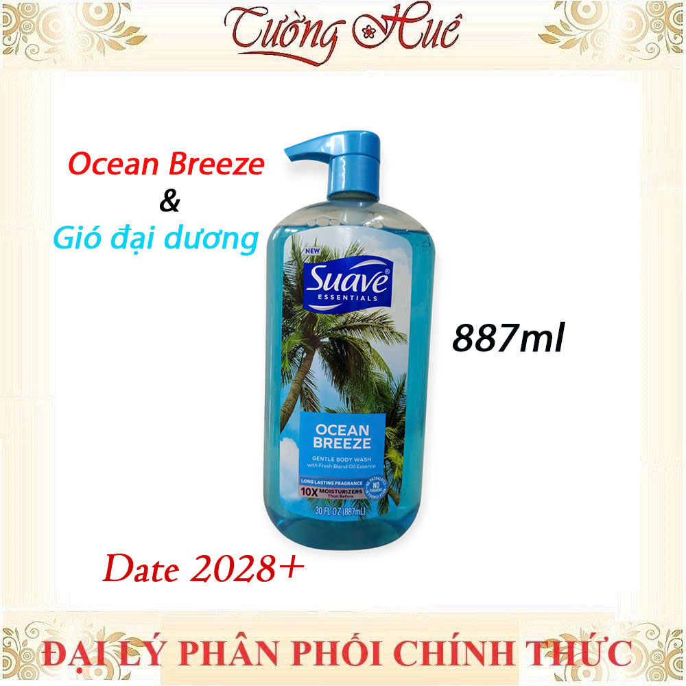 Sữa Tắm Suave Essentials 887ml 10X Moisturizers Lưu Hương Bền Lâu