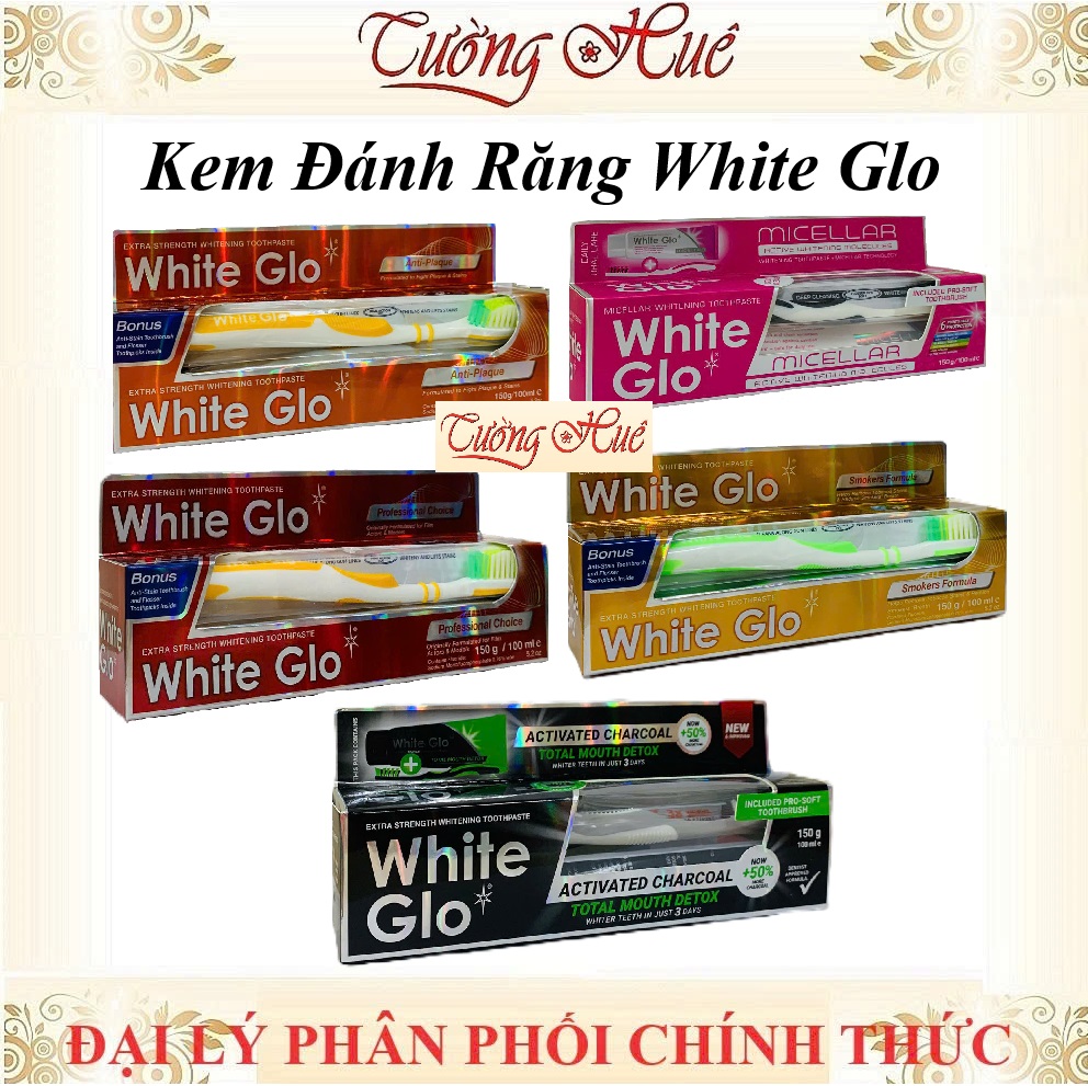 Kem Đánh Răng White Glo Nhiều Mùi Hương - 150g (Có lựa chọn)