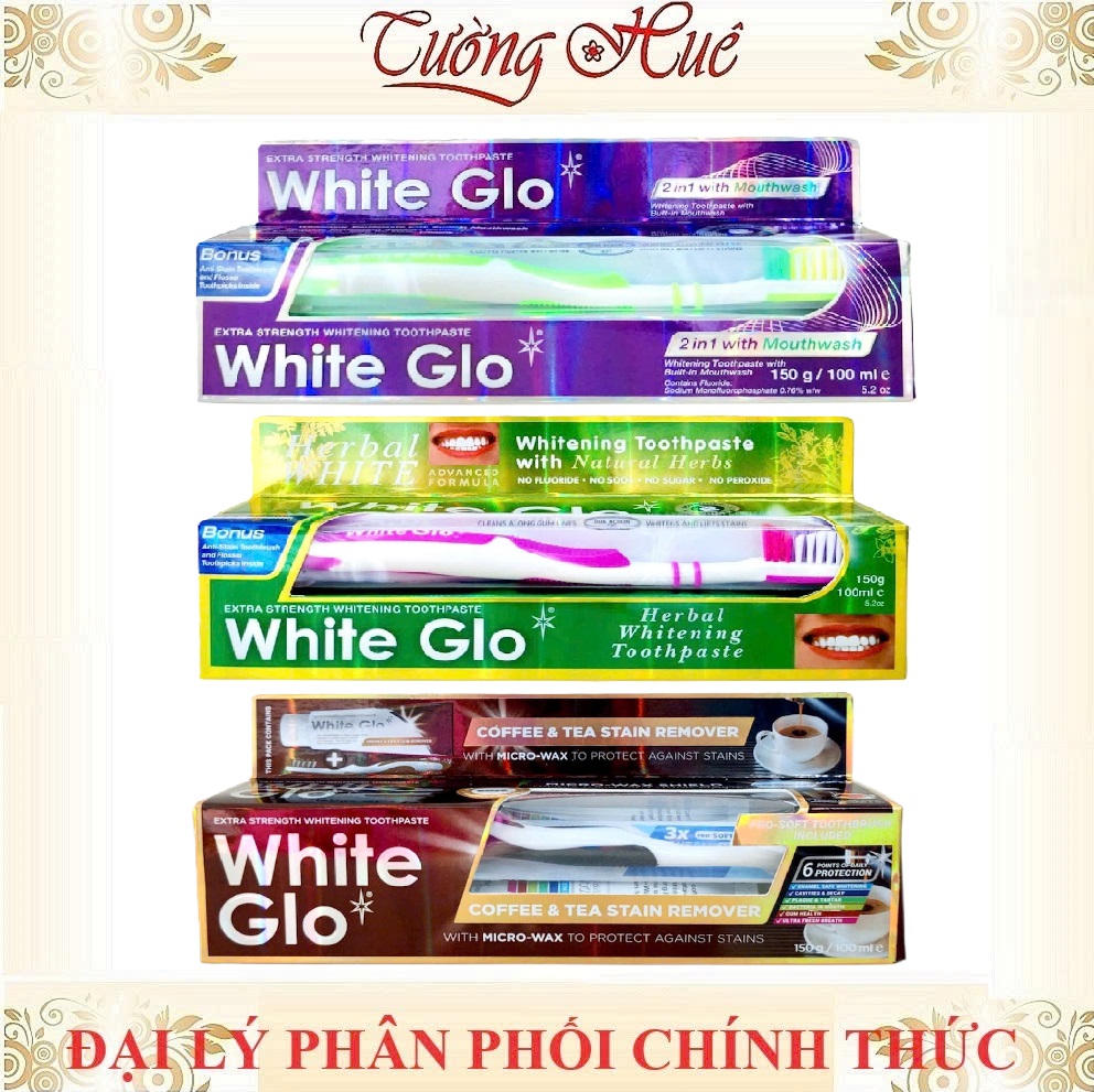 Kem Đánh Răng White Glo Nhiều Mùi Hương - 150g (Có lựa chọn)