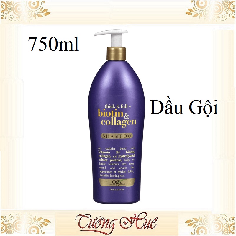 Gội Xả OGX Thick & Full - Biotin & Collagen 385ml - Có Lựa Chọn