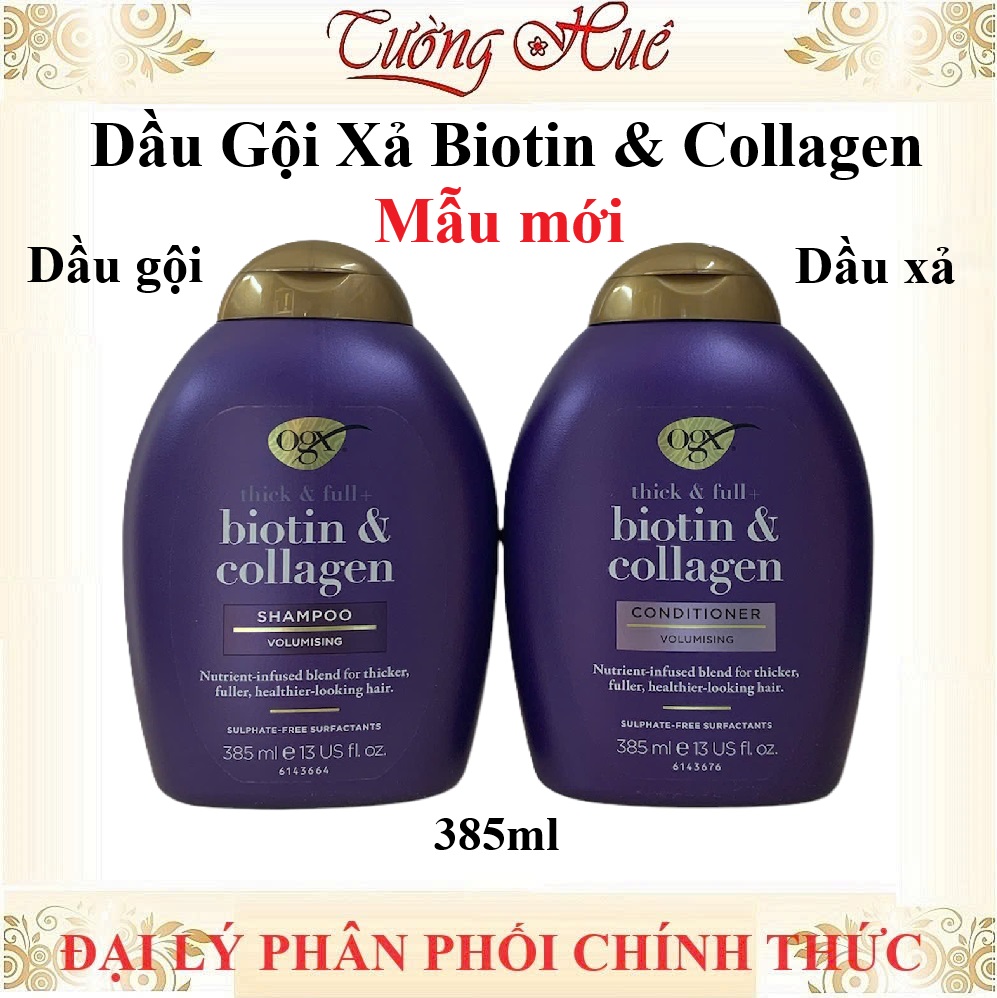 Gội Xả OGX Thick & Full - Biotin & Collagen 385ml - Có Lựa Chọn