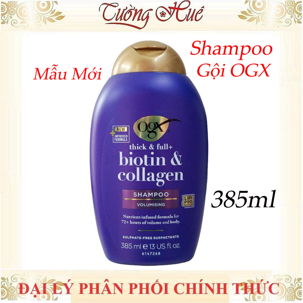 Gội Xả OGX Thick & Full - Biotin & Collagen 385ml - (Có Lựa Chọn)
