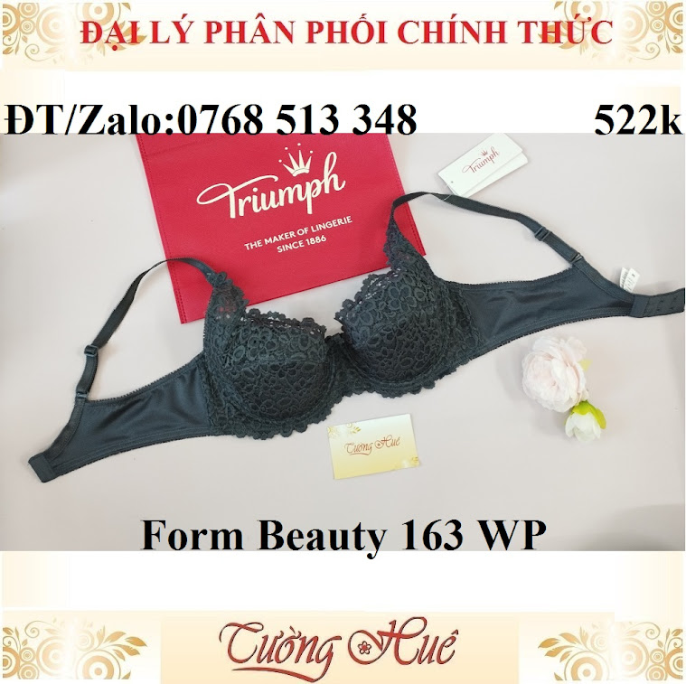 Áo lót nữ Triumph Form & Beauty 163 WP ren mỏng lưng bảng to.