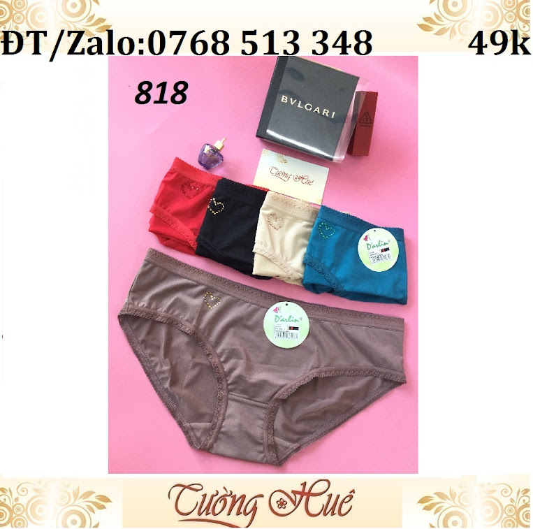 Quần lót nữ Darlin DL818 trơn tim.