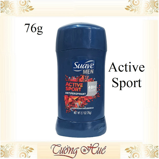 Lăn Khử Mùi Nam Suave Men Active Sport 48H Antiperspirant - 76g