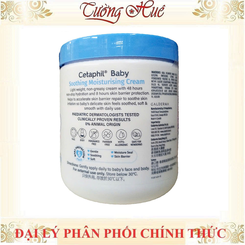 Kem Dưỡng Ẩm Và Làm Dịu Da Bé Cetaphil Baby Soothing Moisturising Cream - 566g