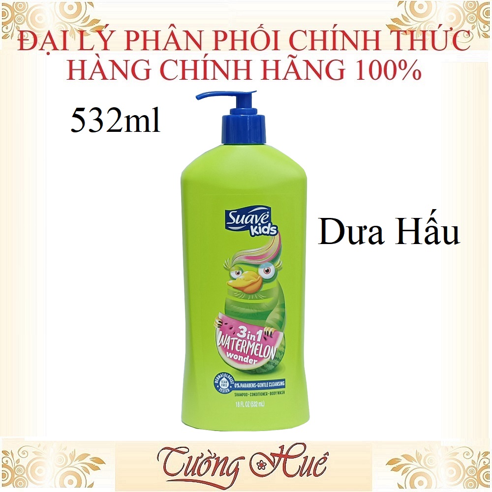 Sữa Tắm Gội Xả Cho Bé Suave Kids 3in1 (Nhiều Mùi Lựa Chọn)