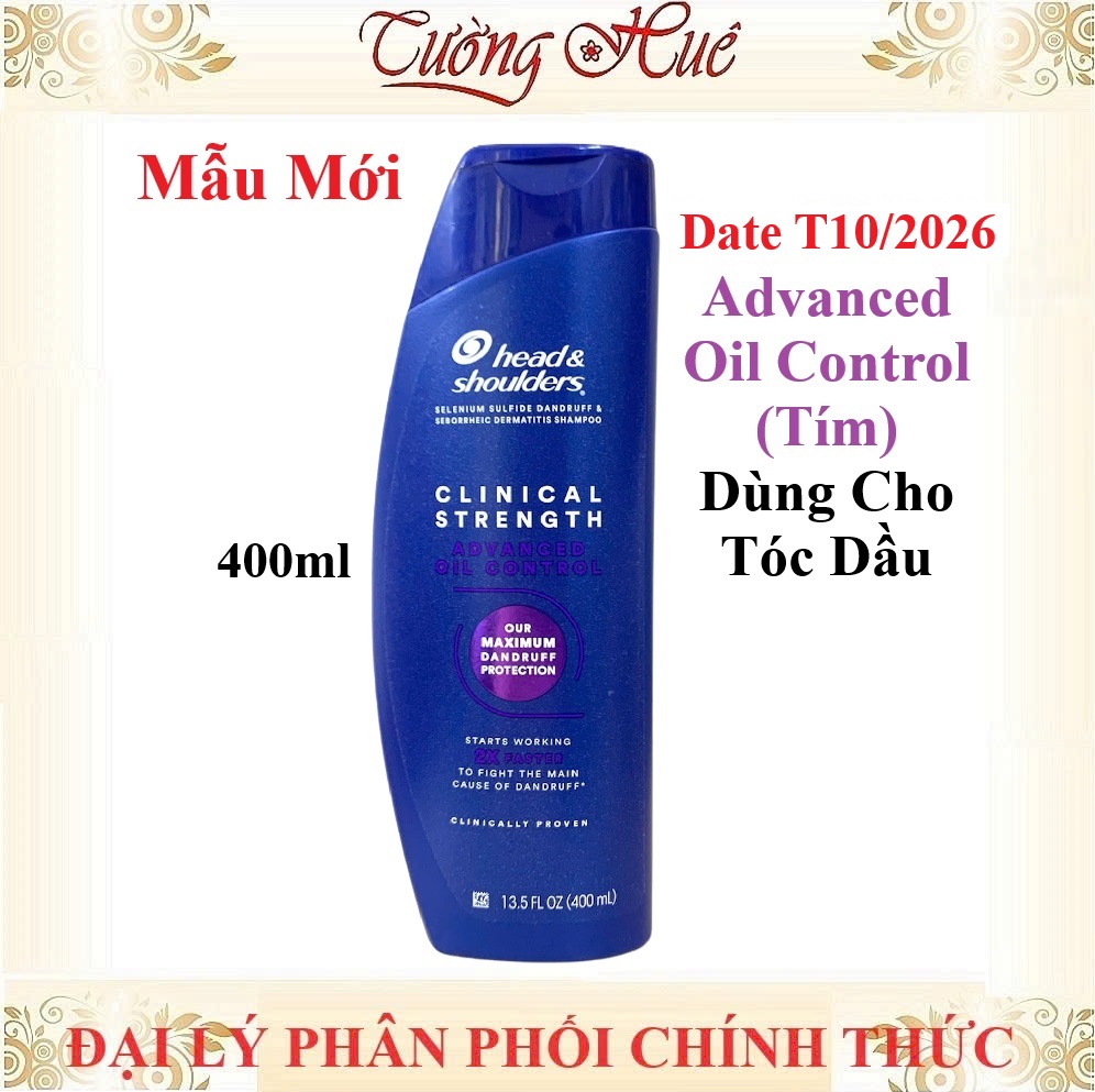 Dầu Gội Ngừa Gàu Mỹ Head & Shoulders Clinical Strength Shampoo - 400ml (Có Lựa Chọn)