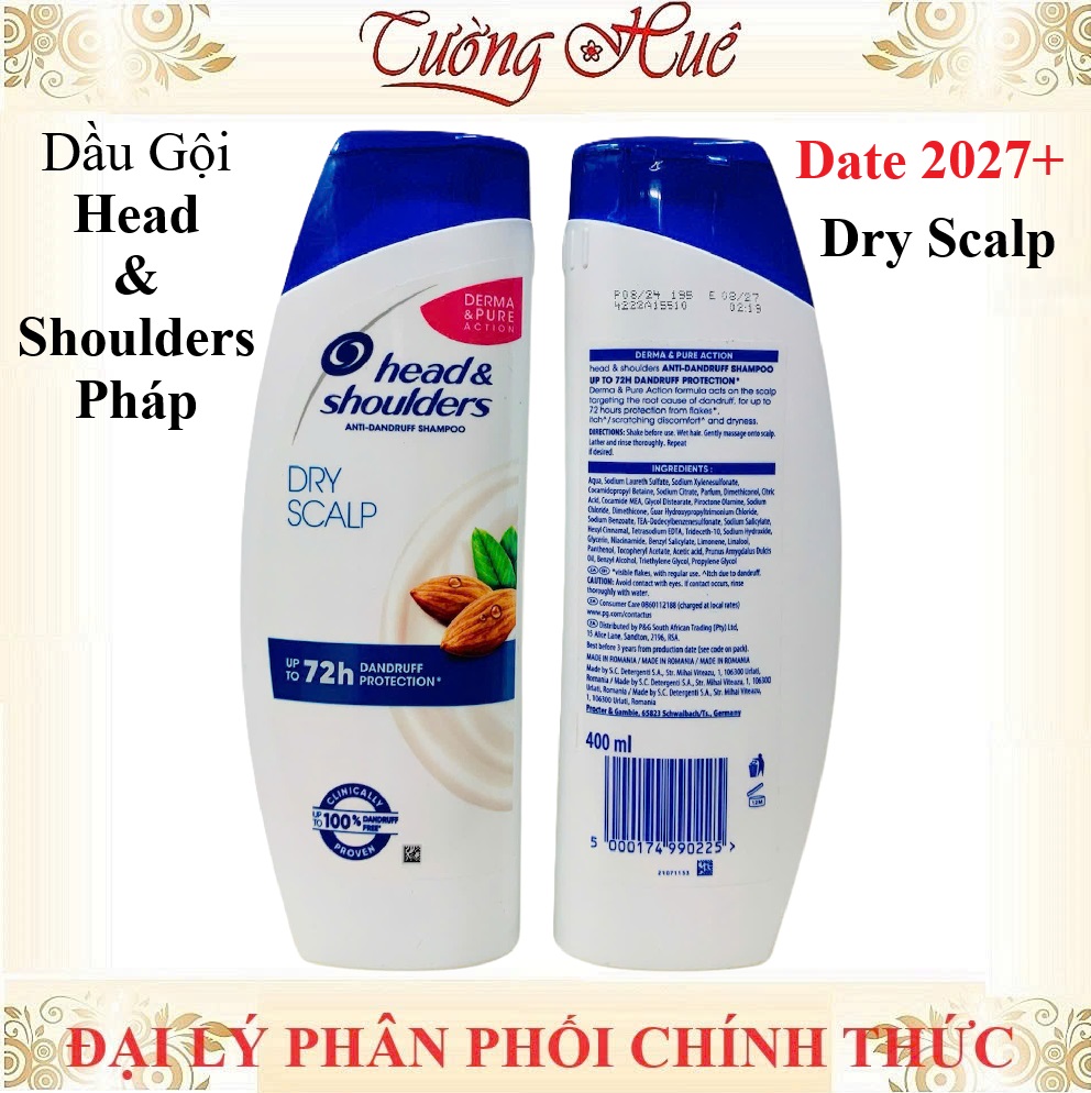 Dầu Gội Head & Shoulder Pháp Nhiều Mùi Lựa Chọn - 400ml