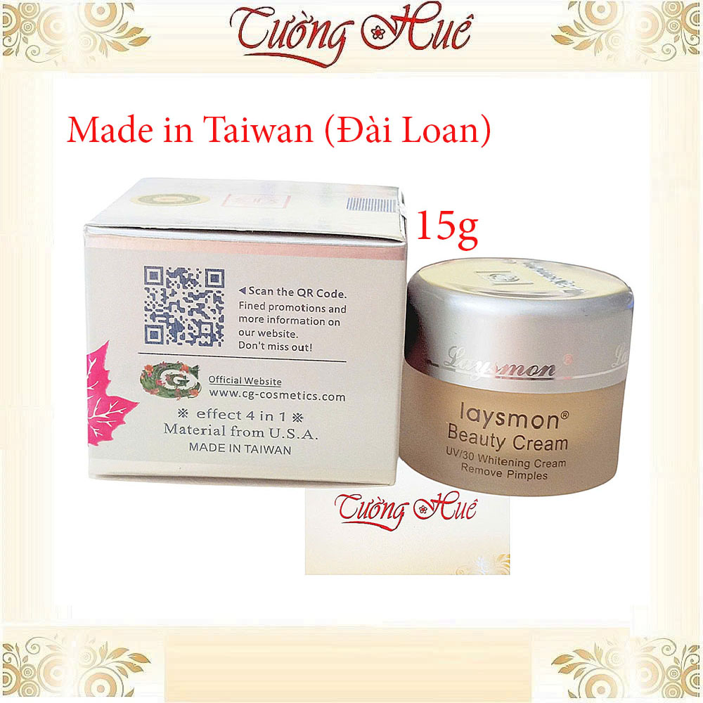 Kem Laysmon Dưỡng Trắng Da UV/30 4 In 1 Beauty Cream - 15g - Nắp thường