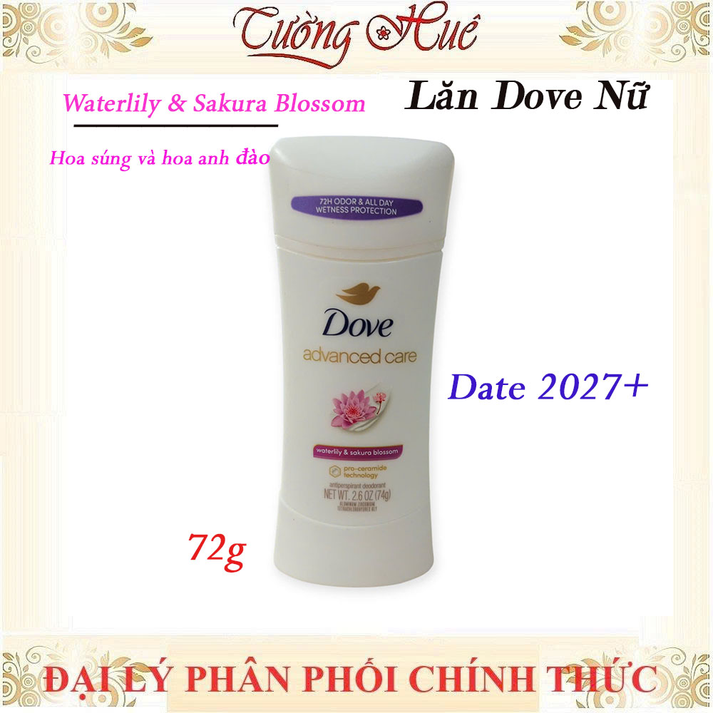 Lăn Khử Mùi Nữ Dove Nhiều Mùi Lựa Chọn - 74g