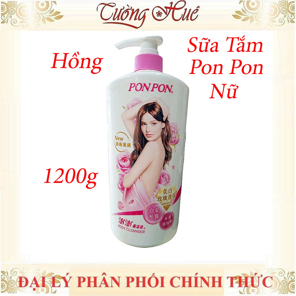 Sữa Tắm Nữ Pon Pon Đài Loan Nhiều Mùi - 1200g
