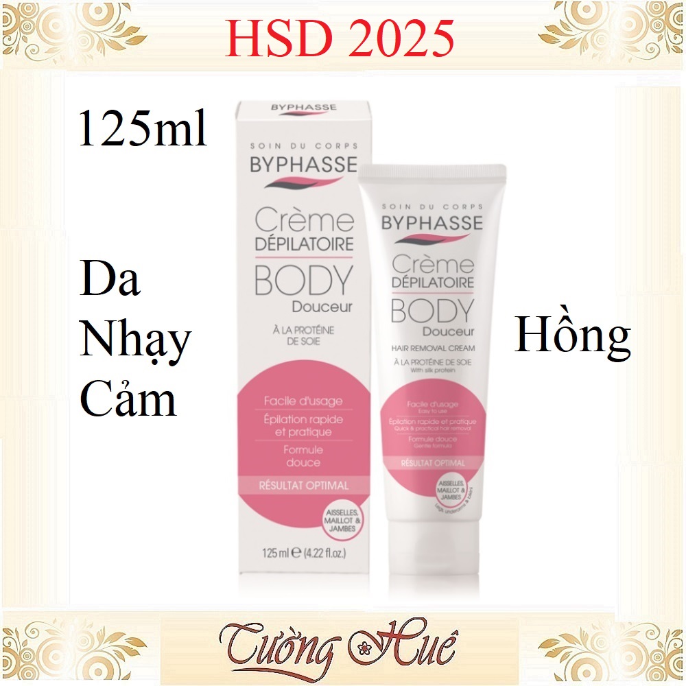 Kem Tẩy Lông Byphasse Hair Removal Cream - 125ml ( Có lựa chọn )