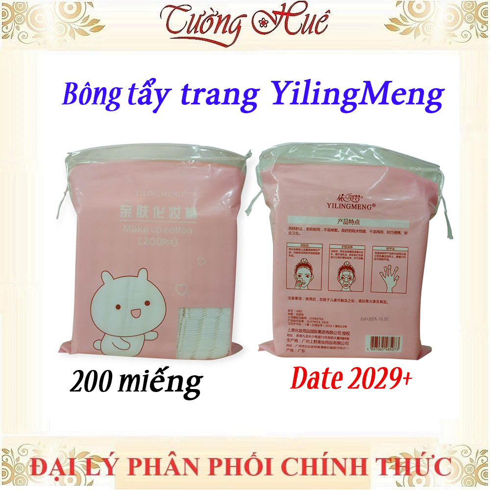 Bông tẩy trang Hàn Quốc YiLingMeng Line friends 200 miếng - MÀU NGẪU NHIÊN
