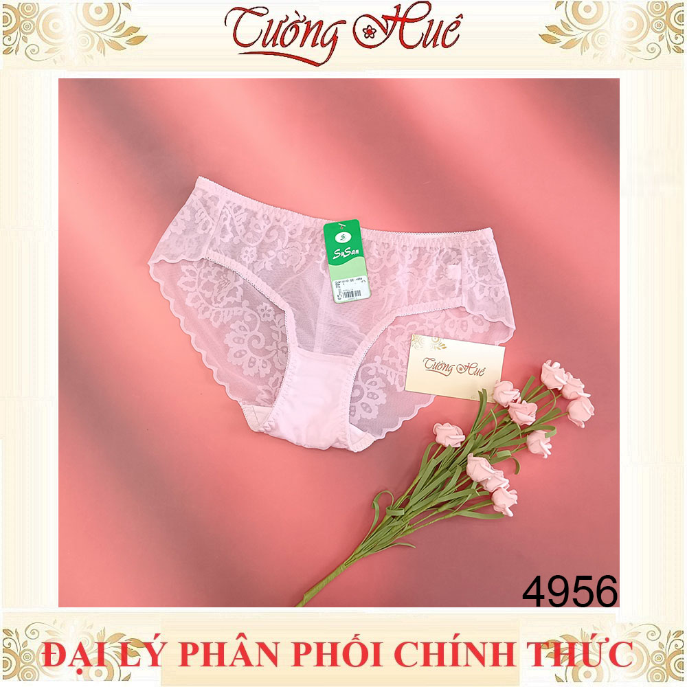 Quần Lót Nữ SuSan 4956 Không Viền May Phối Lưới Form Chuẩn.