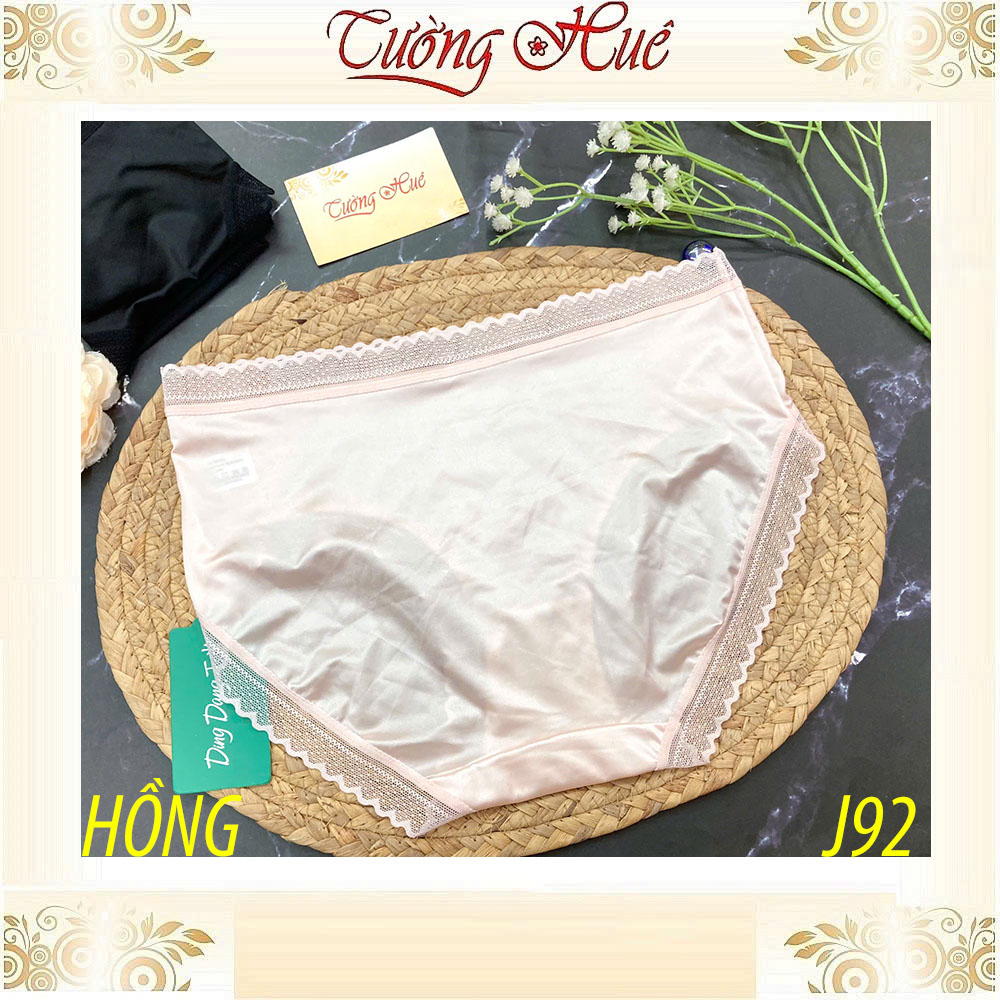 Quần Lót Nữ Ding Dang J92 Lụa Lạnh Mát Phối Ren Mềm